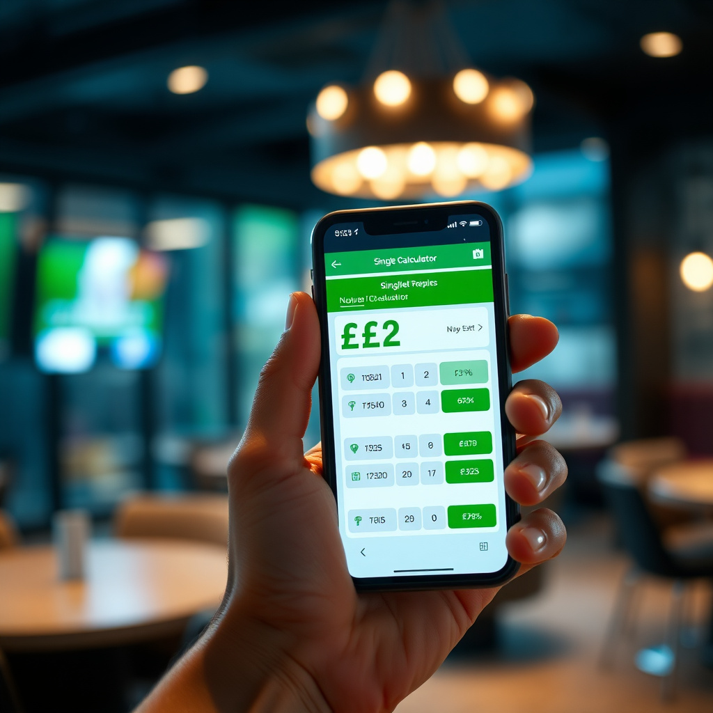 A hand holding a smartphone showing a clean \